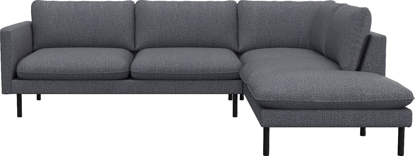 FLEXLUX Ecksofa Bolzano, Sitzaufbau mit Kaltschaum & Stahl-Wellen, loose Sitz -& Rückenkissen von FLEXLUX