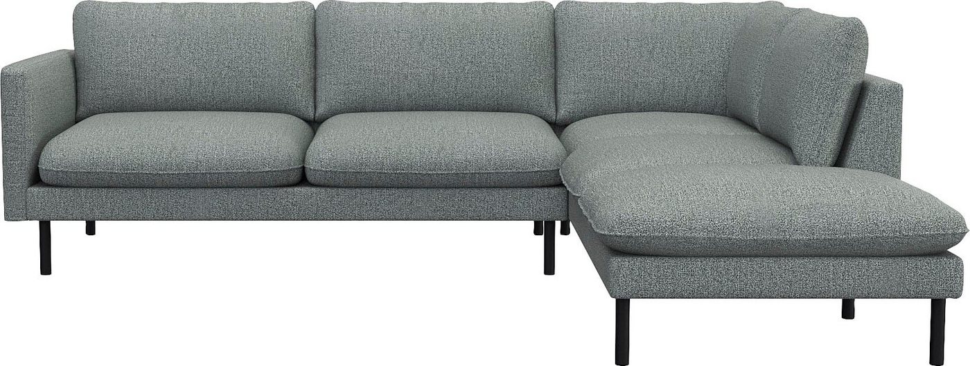 FLEXLUX Ecksofa Bolzano, Sitzaufbau mit Kaltschaum & Stahl-Wellen, loose Sitz -& Rückenkissen von FLEXLUX