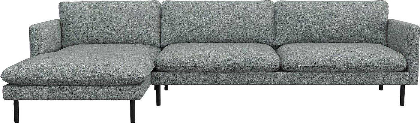 FLEXLUX Ecksofa Bolzano, Sitzaufbau mit Kaltschaum & Stahl-Wellen, loose Sitz -& Rückenkissen von FLEXLUX