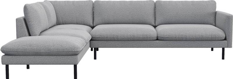 FLEXLUX Ecksofa Bolzano, elegant und bequem, L-Form, Sitzaufbau mit Kaltschaum & Stahl-Wellen, lose Sitz -& Rückenkissen von FLEXLUX