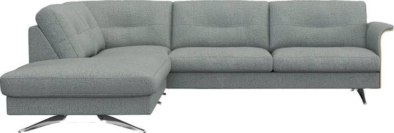 FLEXLUX Ecksofa Glow, super bequem durch hochwertigem Sitzaufbau mit Federkern, L-Form, Skandinavisches Design, In hochwertiger Verarbeitung von FLEXLUX