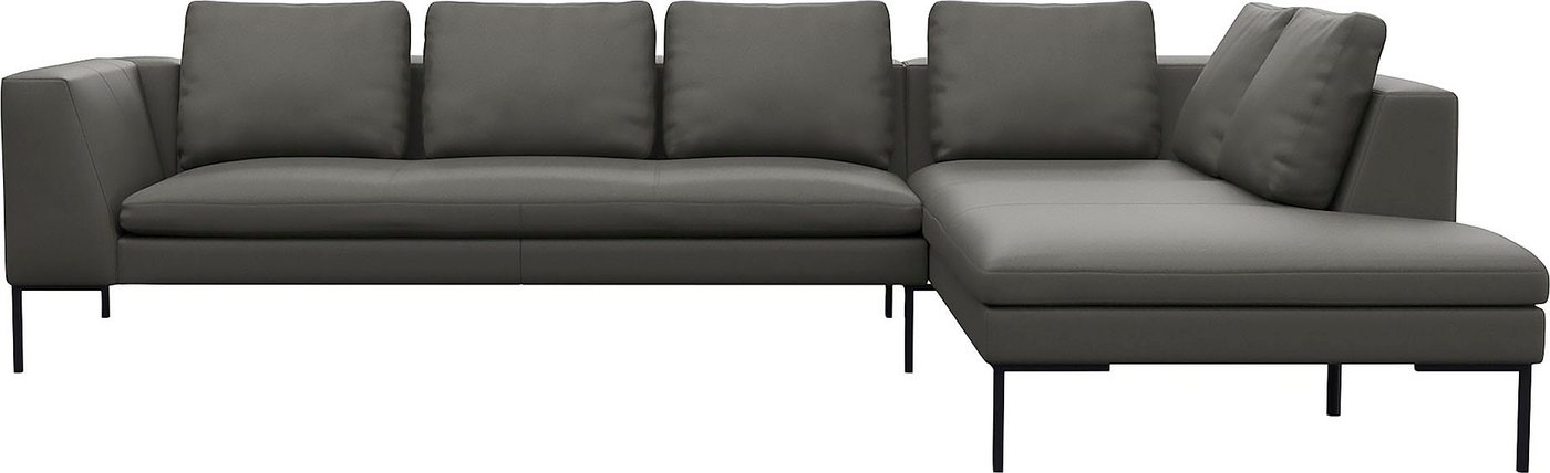 FLEXLUX Ecksofa Loano, modernes Sofa, frei im Raum stellbar, lose Kissen, Kaltschaum im Sitz von FLEXLUX