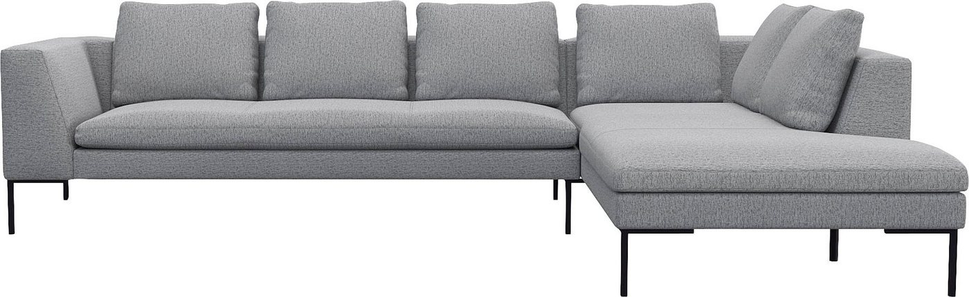 FLEXLUX Ecksofa Loano, modernes Sofa, frei im Raum stellbar, lose Kissen, Kaltschaum im Sitz von FLEXLUX