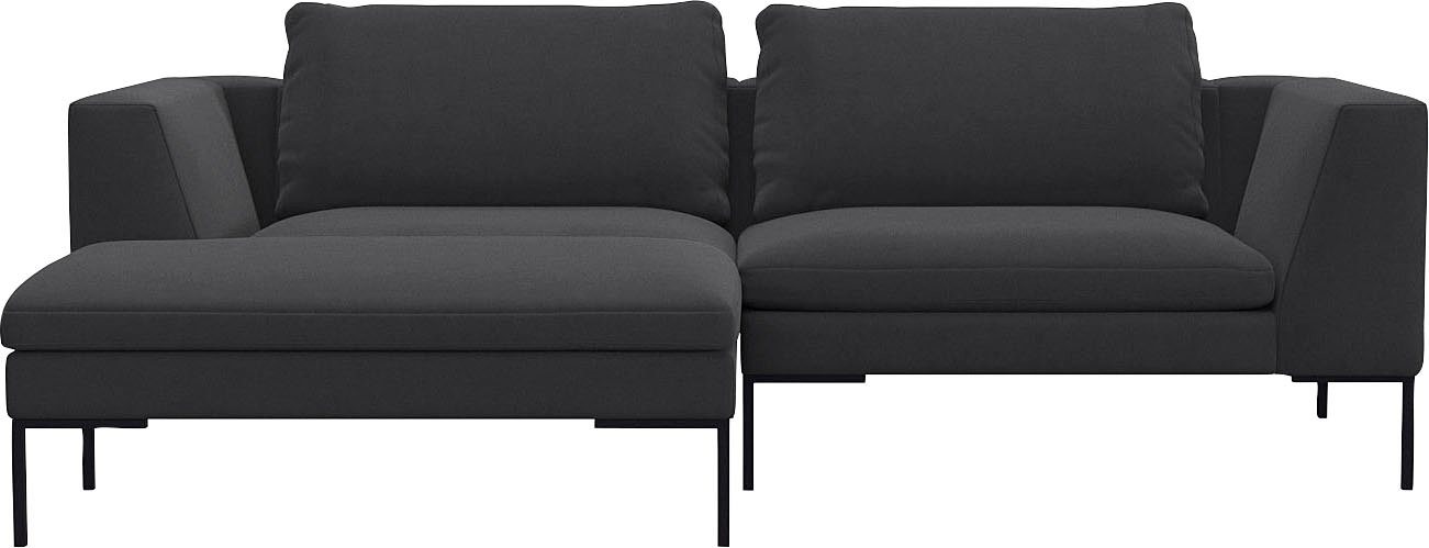 FLEXLUX Ecksofa Loano, modernes Sofa, frei im Raum stellbar, lose Kissen, Kaltschaum im Sitz von FLEXLUX