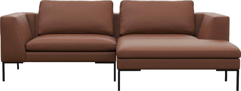 FLEXLUX Ecksofa Loano, superbequemer Sitzkomfort durch Kaltschaum im Sitz, L-Form, modernes Sofa, frei im Raum stellbar, lose Kissen, hoher Fuß von FLEXLUX