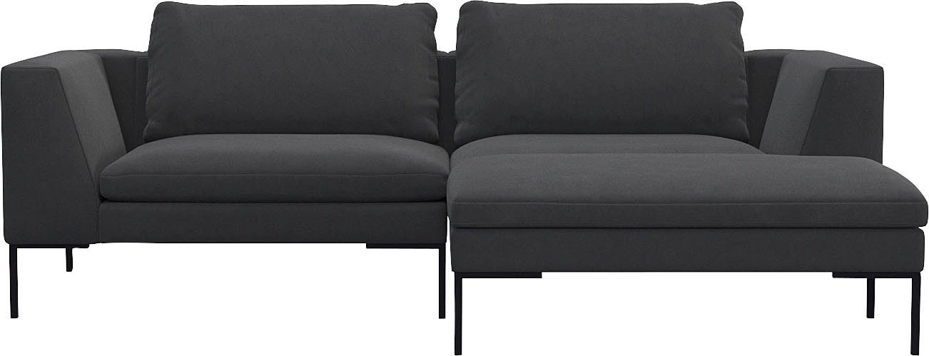 FLEXLUX Ecksofa Loano, modernes Sofa, frei im Raum stellbar, lose Kissen, Kaltschaum im Sitz von FLEXLUX