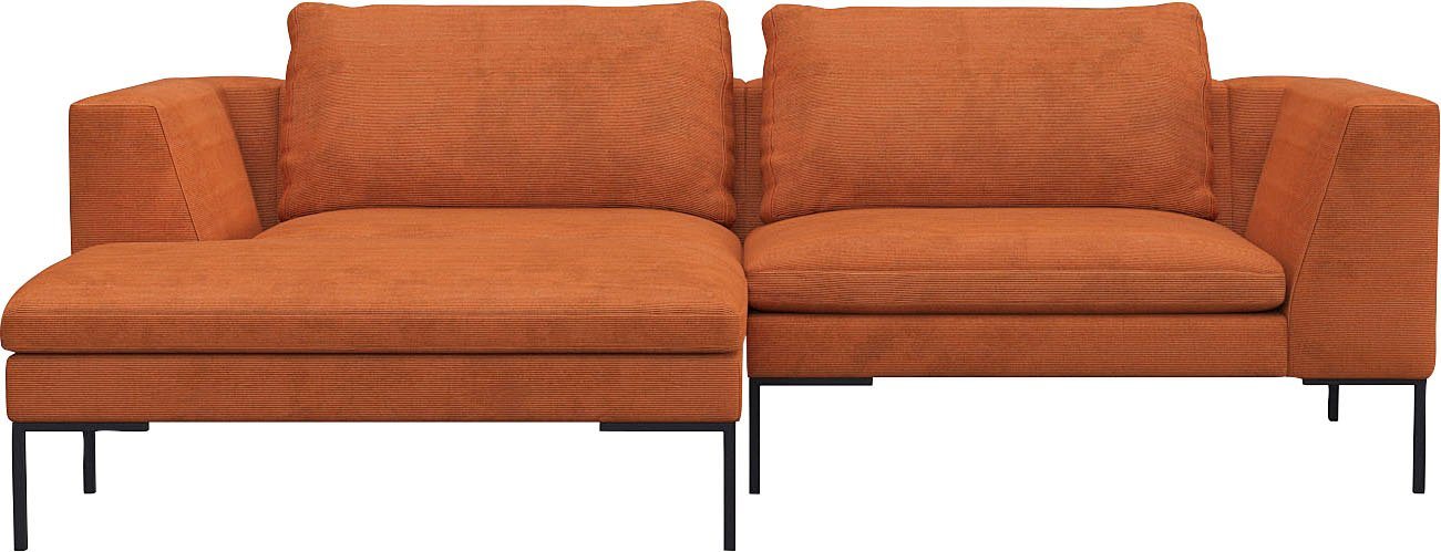 FLEXLUX Ecksofa Loano, modernes Sofa, frei im Raum stellbar, lose Kissen, Kaltschaum im Sitz von FLEXLUX