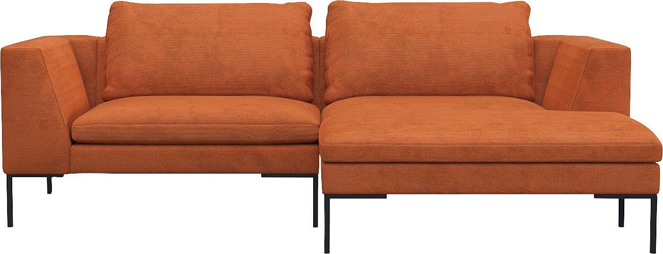FLEXLUX Ecksofa Loano, modernes Sofa, frei im Raum stellbar, lose Kissen, Kaltschaum im Sitz von FLEXLUX