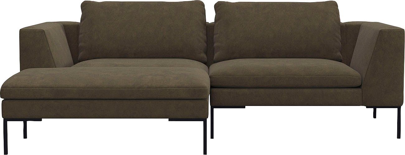 FLEXLUX Ecksofa Loano, modernes Sofa, frei im Raum stellbar, lose Kissen, Kaltschaum im Sitz von FLEXLUX