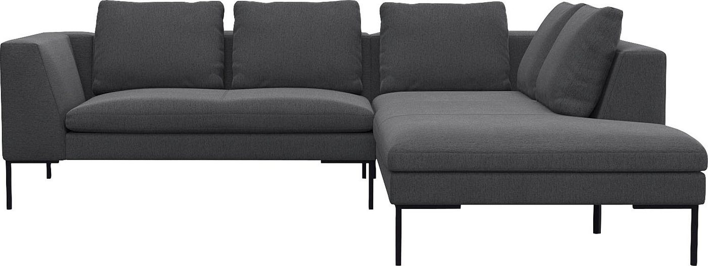 FLEXLUX Ecksofa Loano, modernes Sofa, frei im Raum stellbar, lose Kissen, Kaltschaum im Sitz von FLEXLUX