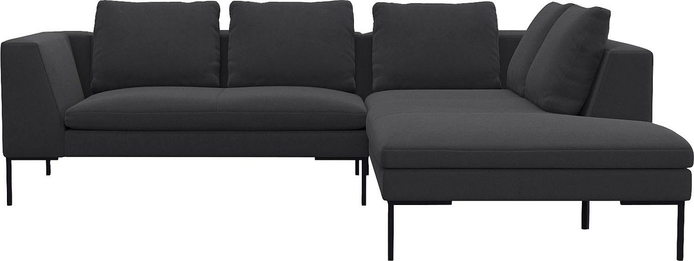 FLEXLUX Ecksofa Loano, modernes Sofa, frei im Raum stellbar, lose Kissen, Kaltschaum im Sitz von FLEXLUX