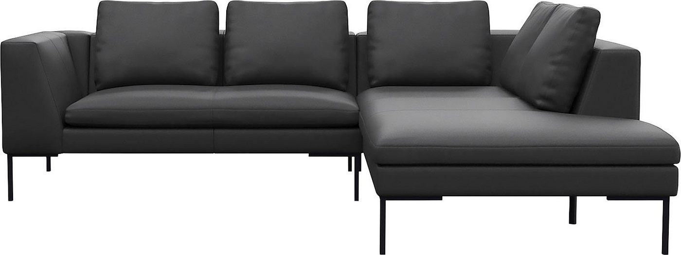 FLEXLUX Ecksofa Loano, modernes Sofa, frei im Raum stellbar, lose Kissen, Kaltschaum im Sitz von FLEXLUX