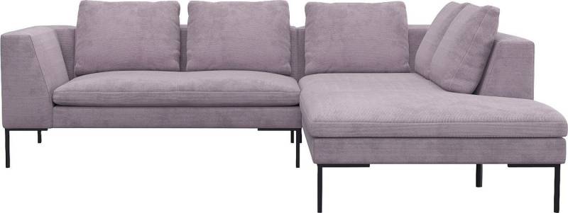 FLEXLUX Ecksofa Loano, superbequemer Sitzkomfort durch Kaltschaum im Sitz, L-Form, modernes Sofa, frei im Raum stellbar, lose Kissen, hoher Fuß von FLEXLUX