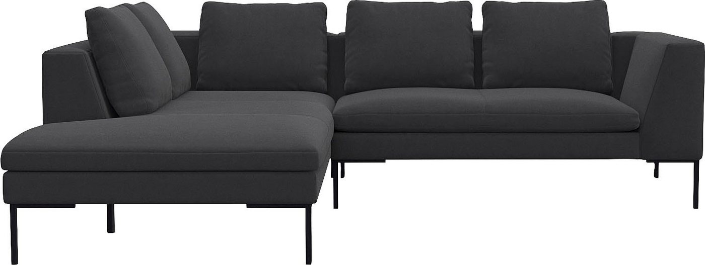 FLEXLUX Ecksofa Loano, modernes Sofa, frei im Raum stellbar, lose Kissen, Kaltschaum im Sitz von FLEXLUX