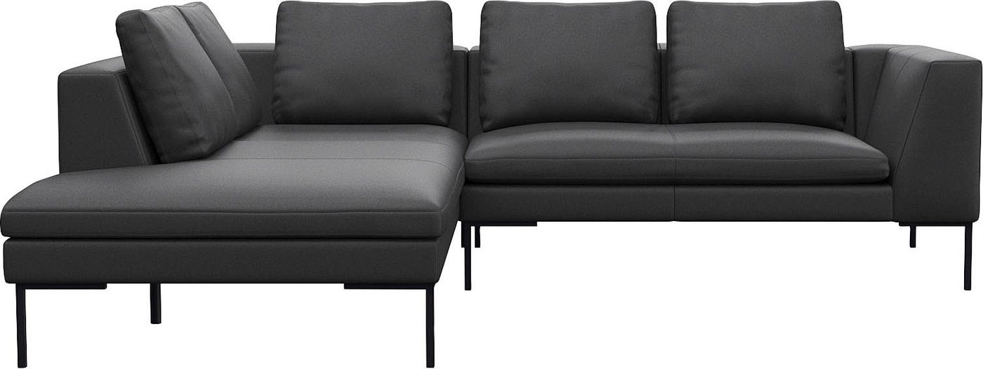 FLEXLUX Ecksofa Loano, modernes Sofa, frei im Raum stellbar, lose Kissen, Kaltschaum im Sitz von FLEXLUX