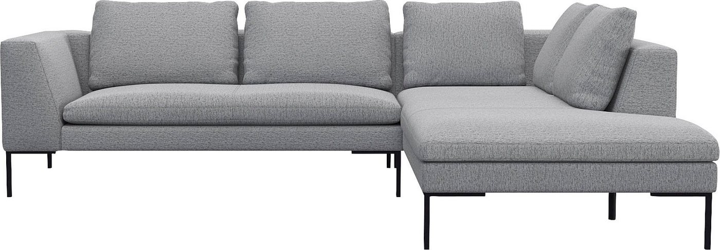 FLEXLUX Ecksofa Loano, modernes Sofa, frei im Raum stellbar, lose Kissen, Kaltschaum im Sitz von FLEXLUX