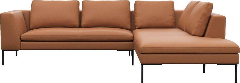 FLEXLUX Ecksofa Loano, modernes Sofa, frei im Raum stellbar, lose Kissen, Kaltschaum im Sitz von FLEXLUX