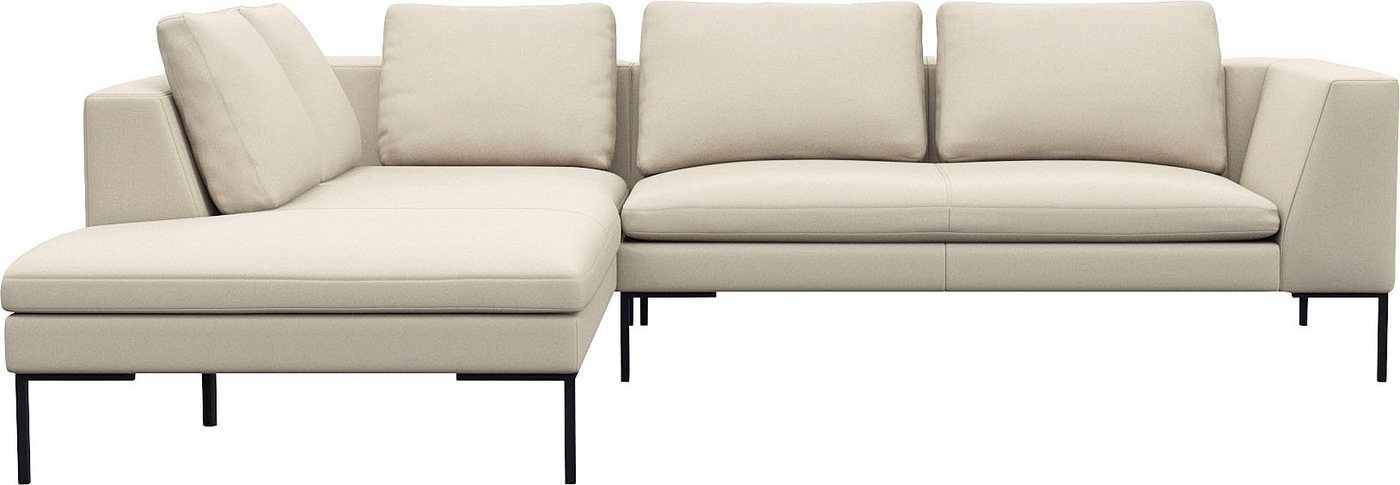 FLEXLUX Ecksofa Loano, modernes Sofa, frei im Raum stellbar, lose Kissen, Kaltschaum im Sitz von FLEXLUX