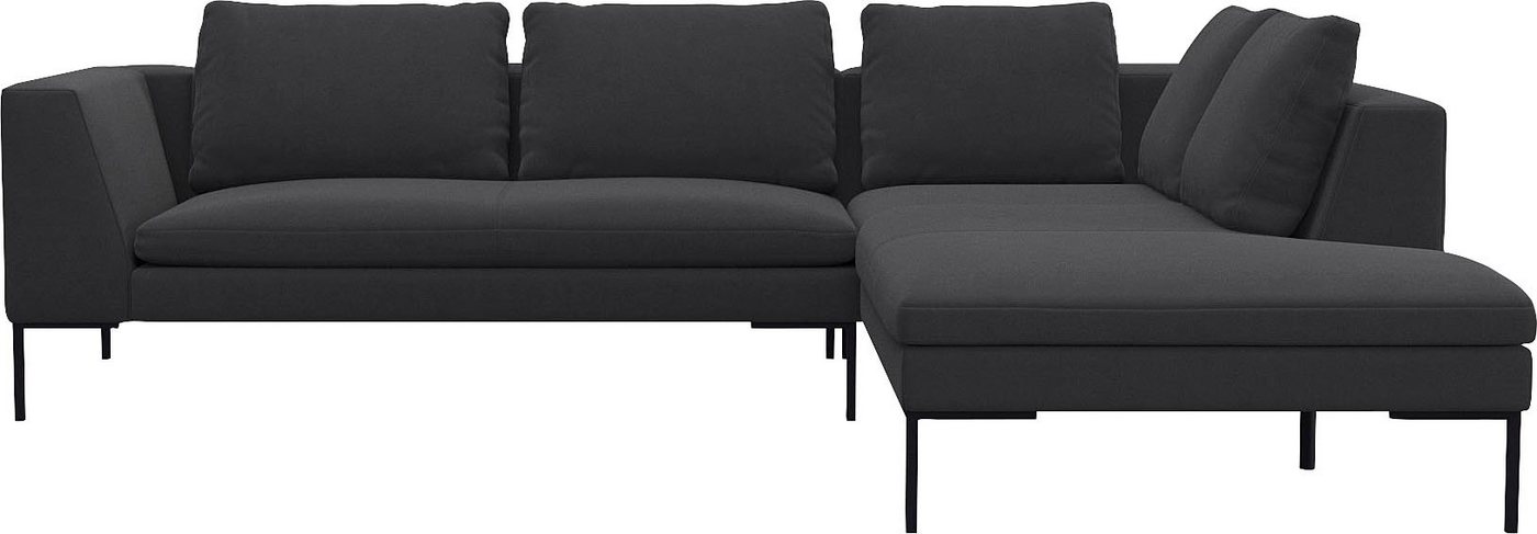 FLEXLUX Ecksofa Loano, modernes Sofa, frei im Raum stellbar, lose Kissen, Kaltschaum im Sitz von FLEXLUX