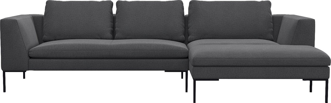 FLEXLUX Ecksofa Loano, modernes Sofa, frei im Raum stellbar, lose Kissen, Kaltschaum im Sitz von FLEXLUX