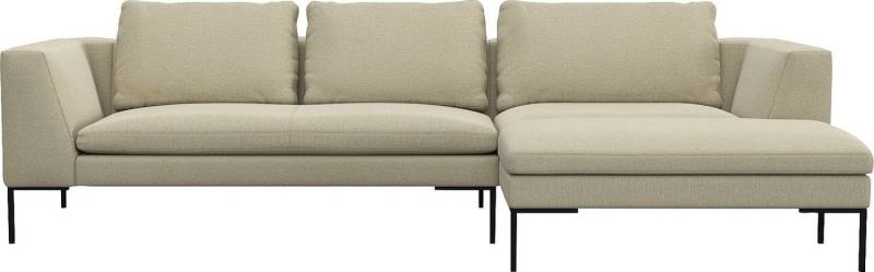 FLEXLUX Ecksofa Loano, toller Sitzkomfort, L-Form, modernes Sofa, frei im Raum stellbar, lose Kissen, Kaltschaum im Sitz von FLEXLUX