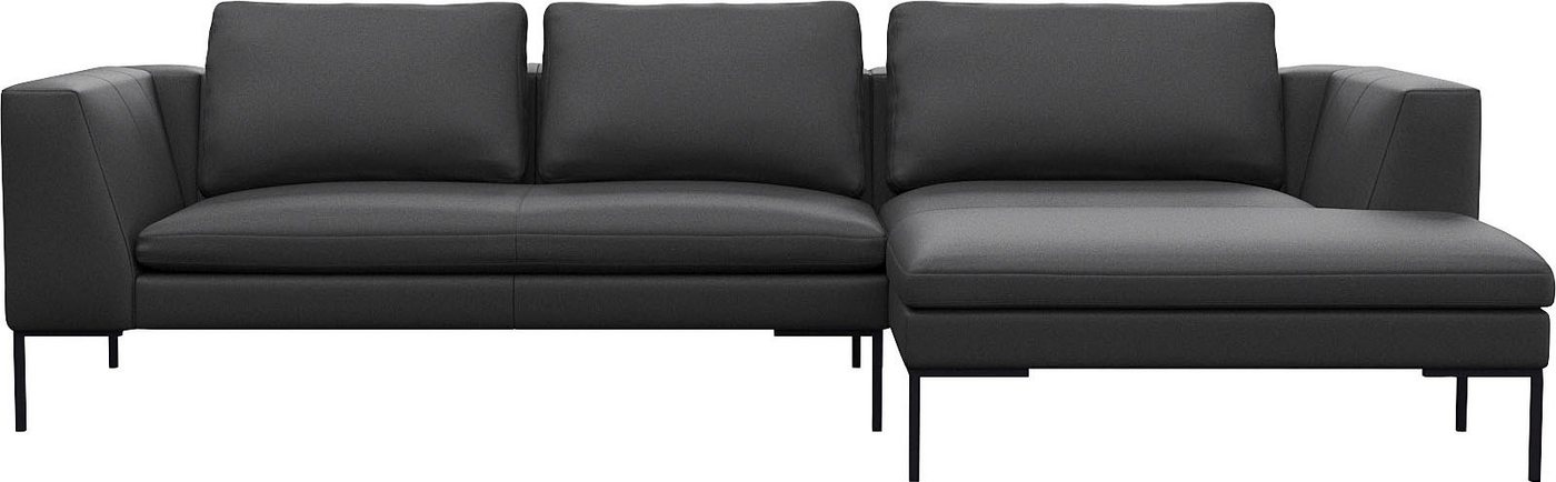 FLEXLUX Ecksofa Loano, modernes Sofa, frei im Raum stellbar, lose Kissen, Kaltschaum im Sitz von FLEXLUX