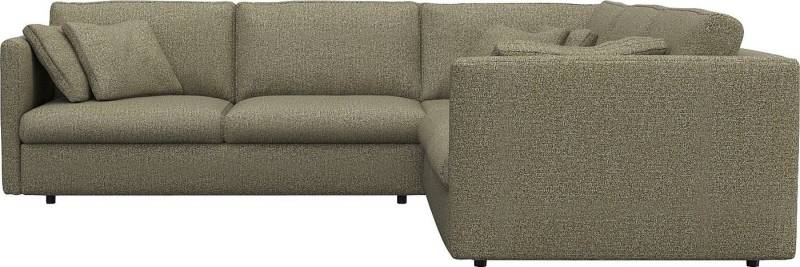FLEXLUX Ecksofa Lovane gleichschenklig, bequem und komfortabel, Weich & anschmiegsam, große Sitztiefe auf Kaltschaum, Dekokissen inkl. von FLEXLUX