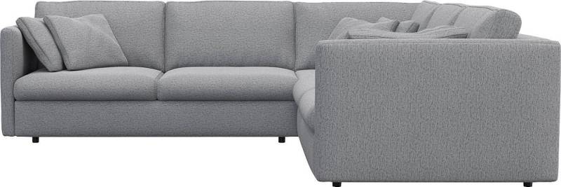 FLEXLUX Ecksofa Lovane gleichschenklig, bequem und komfortabel, Weich & anschmiegsam, große Sitztiefe auf Kaltschaum, Dekokissen inkl. von FLEXLUX