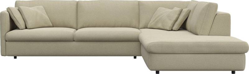 FLEXLUX Ecksofa Lovane, elegant und zeitlos, bequem, L-Form, Weich & anschmiegsam, große Sitztiefe auf Kaltschaum, Dekokissen inkl. von FLEXLUX