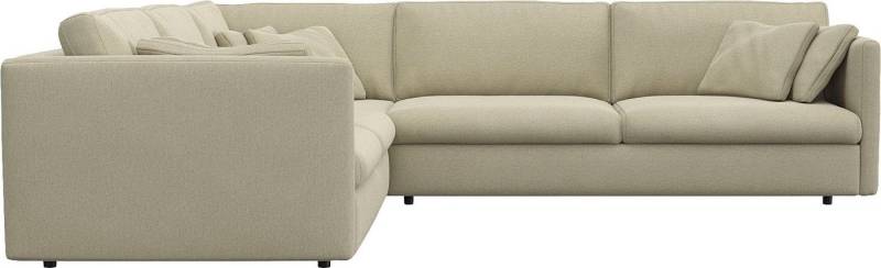 FLEXLUX Ecksofa Lovane, elegant und zeitlos, bequem, L-Form, Weich & anschmiegsam, große Sitztiefe auf Kaltschaum, Dekokissen inkl. von FLEXLUX