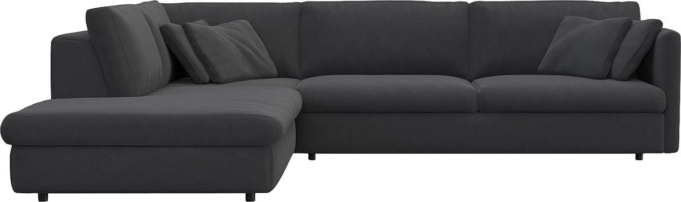 FLEXLUX Ecksofa Lovane, Weich & anschmiegsam, große Sitztiefe auf Kaltschaum, Dekokissen inkl. von FLEXLUX