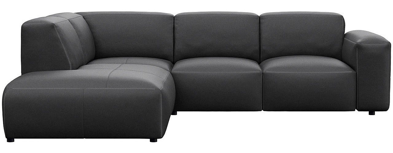 FLEXLUX Ecksofa Lucera, modern & anschmiegsam, Kaltschaum, Stahl-Wellenunterfederung von FLEXLUX