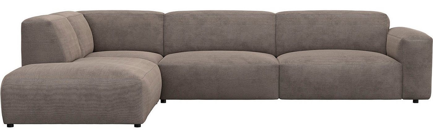 FLEXLUX Ecksofa Lucera, modern & anschmiegsam, Kaltschaum, Stahl-Wellenunterfederung von FLEXLUX