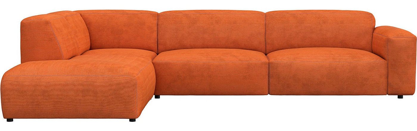 FLEXLUX Ecksofa Lucera, modern & anschmiegsam, Kaltschaum, Stahl-Wellenunterfederung von FLEXLUX