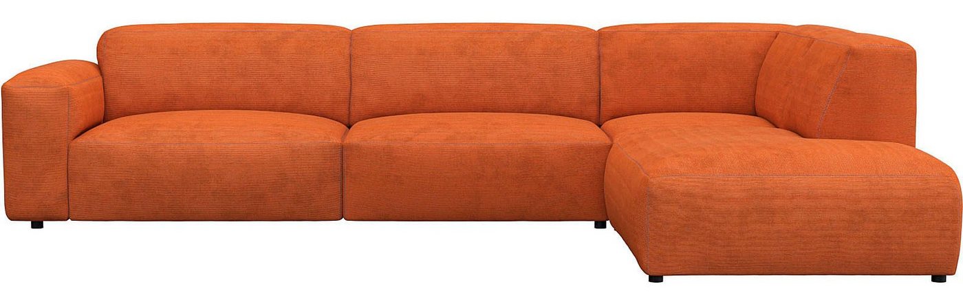 FLEXLUX Ecksofa Lucera, modern & anschmiegsam, Kaltschaum, Stahl-Wellenunterfederung von FLEXLUX