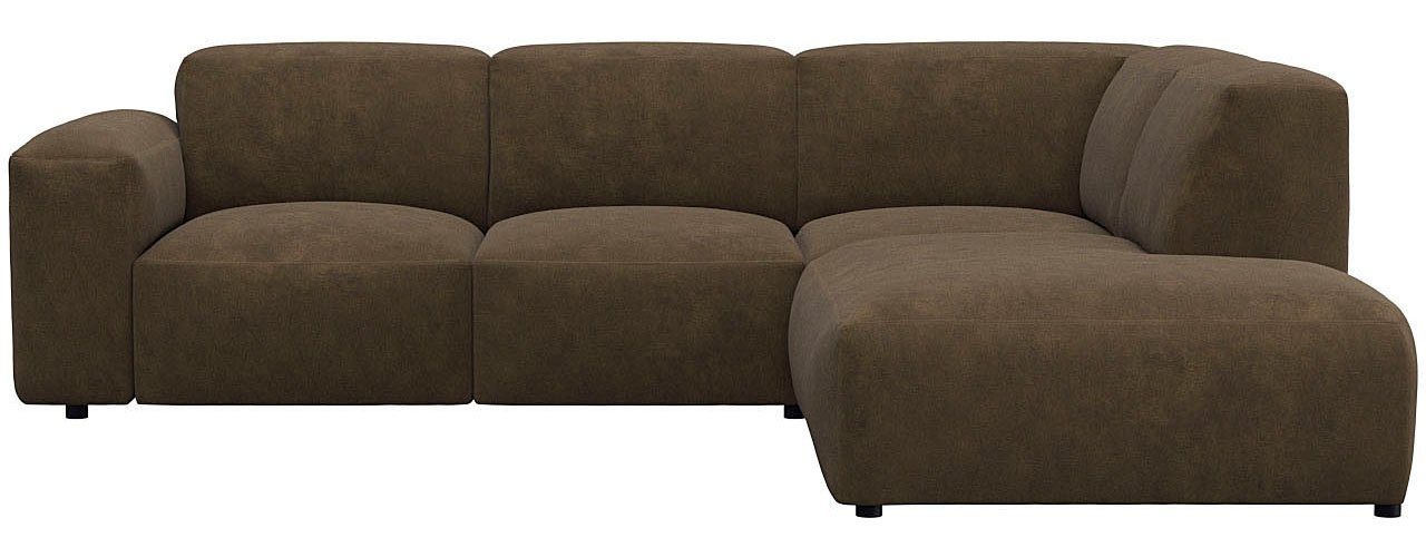 FLEXLUX Ecksofa Lucera, modern & anschmiegsam, Kaltschaum, Stahl-Wellenunterfederung von FLEXLUX