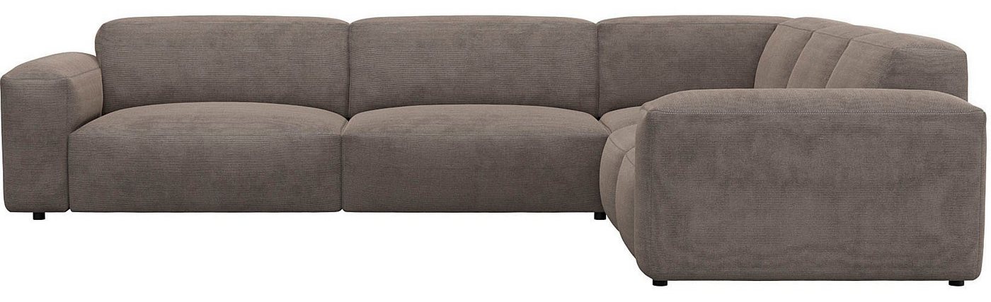 FLEXLUX Ecksofa Lucera, modern & anschmiegsam, Kaltschaum, Stahl-Wellenunterfederung von FLEXLUX