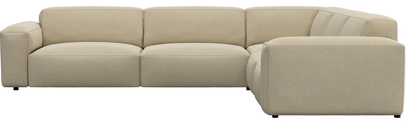 FLEXLUX Ecksofa Lucera, modern & anschmiegsam, Kaltschaum, Stahl-Wellenunterfederung von FLEXLUX