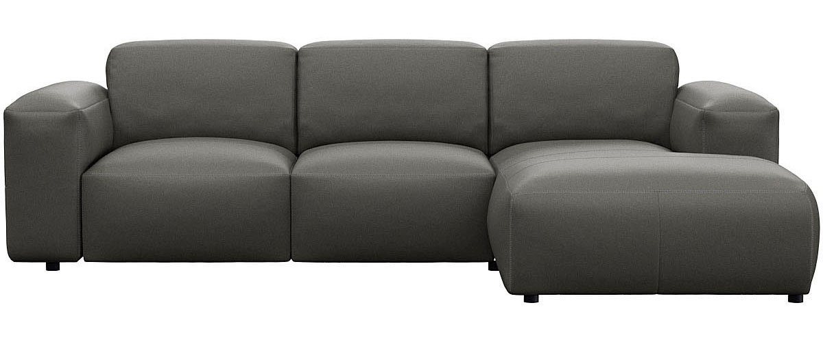 FLEXLUX Ecksofa Lucera Chaislongue rechts oder links, modern & anschmiegsam, Kaltschaum, Stahl-Wellenunterfederung von FLEXLUX