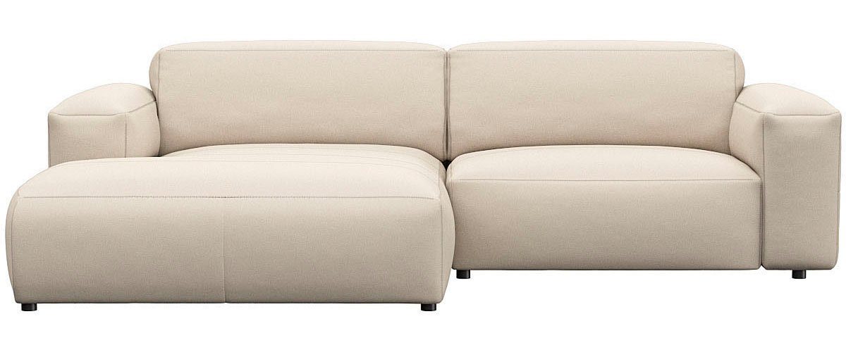 FLEXLUX Ecksofa Lucera Chaislongue rechts oder links, modern & anschmiegsam, Kaltschaum, Stahl-Wellenunterfederung von FLEXLUX