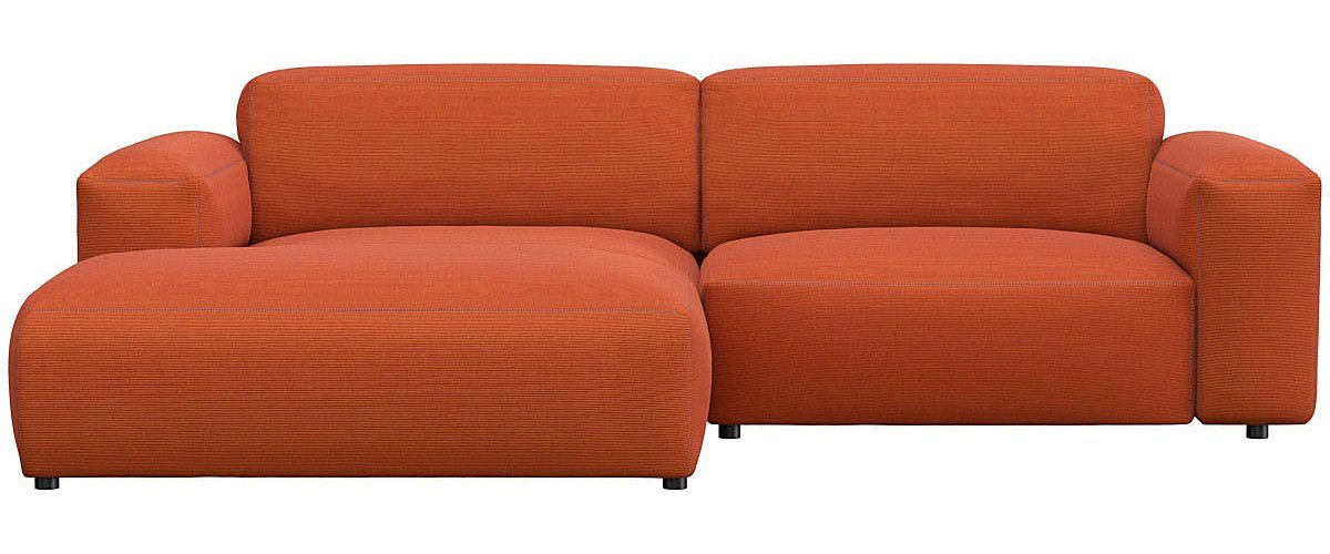 FLEXLUX Ecksofa Lucera Chaislongue rechts oder links, modern & anschmiegsam, Kaltschaum, Stahl-Wellenunterfederung von FLEXLUX