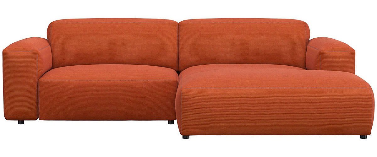 FLEXLUX Ecksofa Lucera Chaislongue rechts oder links, modern & anschmiegsam, Kaltschaum, Stahl-Wellenunterfederung von FLEXLUX