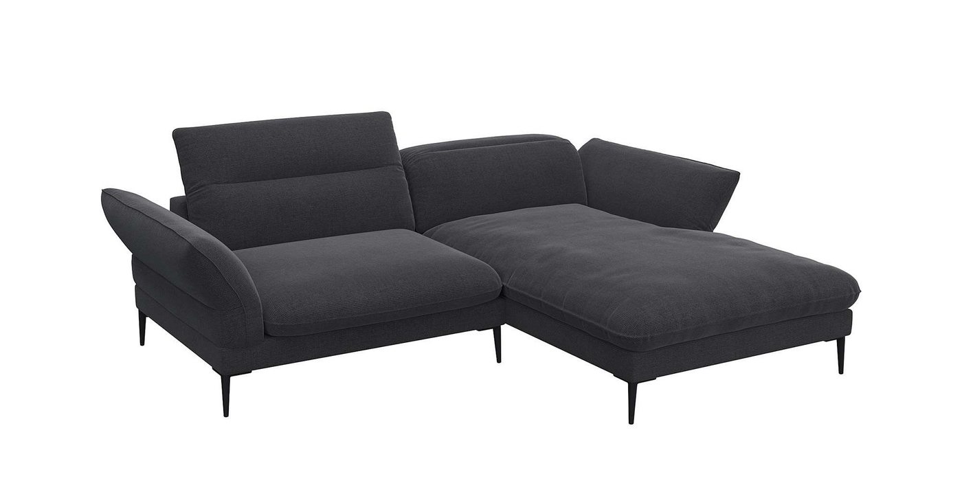 FLEXLUX Ecksofa Salino, Funktionssofa mit Recamiere, Relaxsofa, L-Form, Arm- und Kopfteilverstellungen, Sitz aus Kaltschaum, B/T 245/182 cm von FLEXLUX