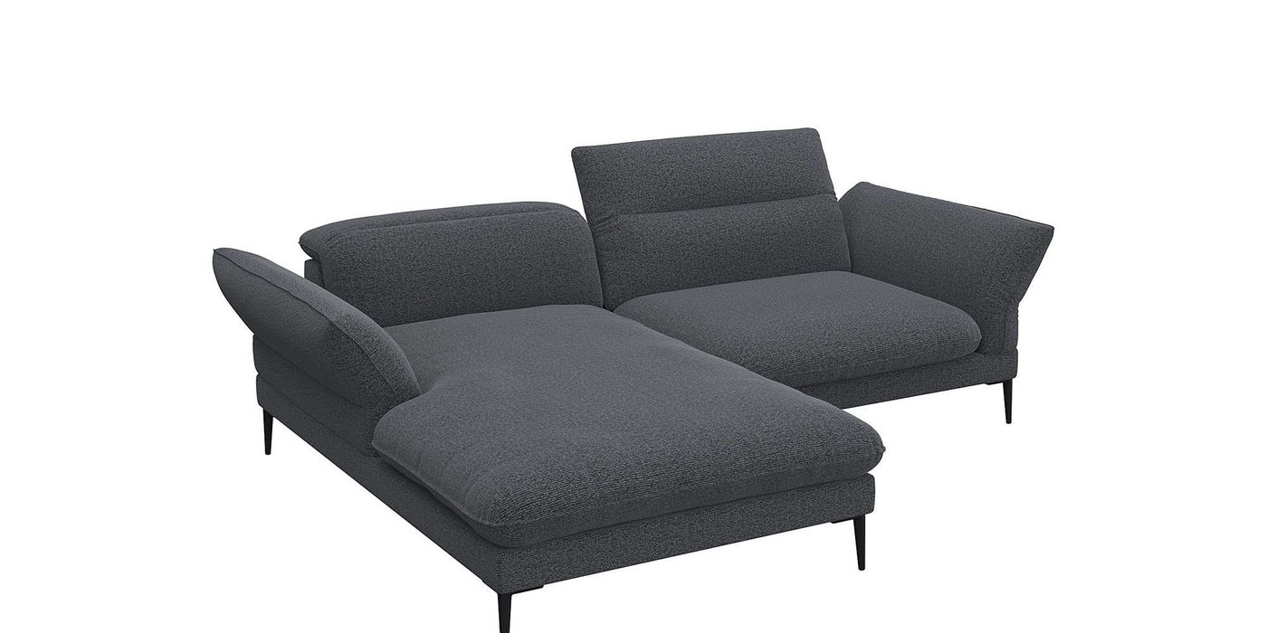 FLEXLUX Ecksofa Salino, Funktionssofa mit Recamiere, Relaxsofa, L-Form, Arm- und Kopfteilverstellungen, Sitz aus Kaltschaum, B/T 245/182 cm von FLEXLUX