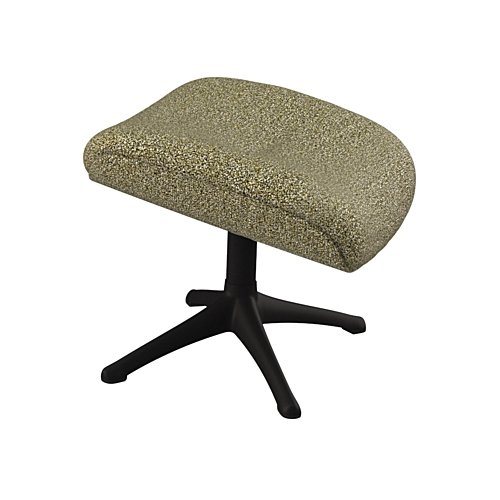 FLEXLUX Fußhocker Elegant, Beinstütze, Entspannung, Skandinavisch, Ultimativer Komfort, Organische Formen, Robuster Schwarzer fuß, Weicher Stoff, Echtleder von FLEXLUX