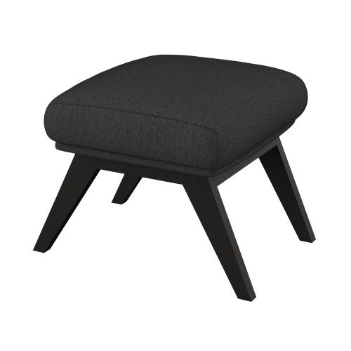 FLEXLUX Polsterhocker Adria, Fuß schwarz, Fußhocker für Ohrensessel von FLEXLUX