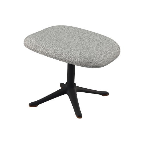 FLEXLUX Polsterhocker Stilo Fußstütze, für Beinauflage zur besseren Entspannung, Fuß schwarz, Fußhocker für Drehsessel von FLEXLUX