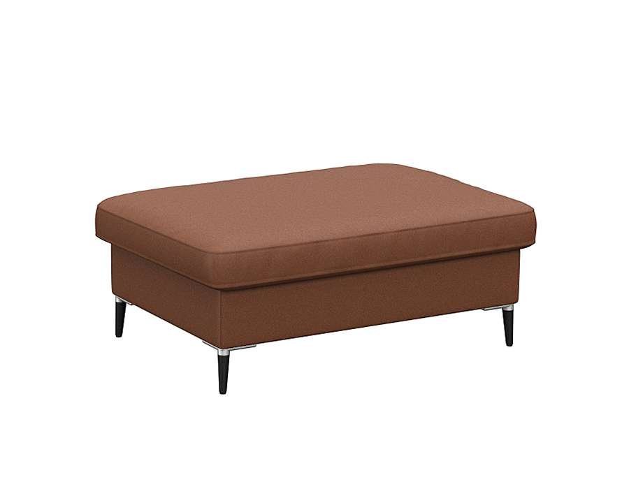 FLEXLUX Pouf Fiore, Kaltschaum, Füße Alu+schwarz von FLEXLUX