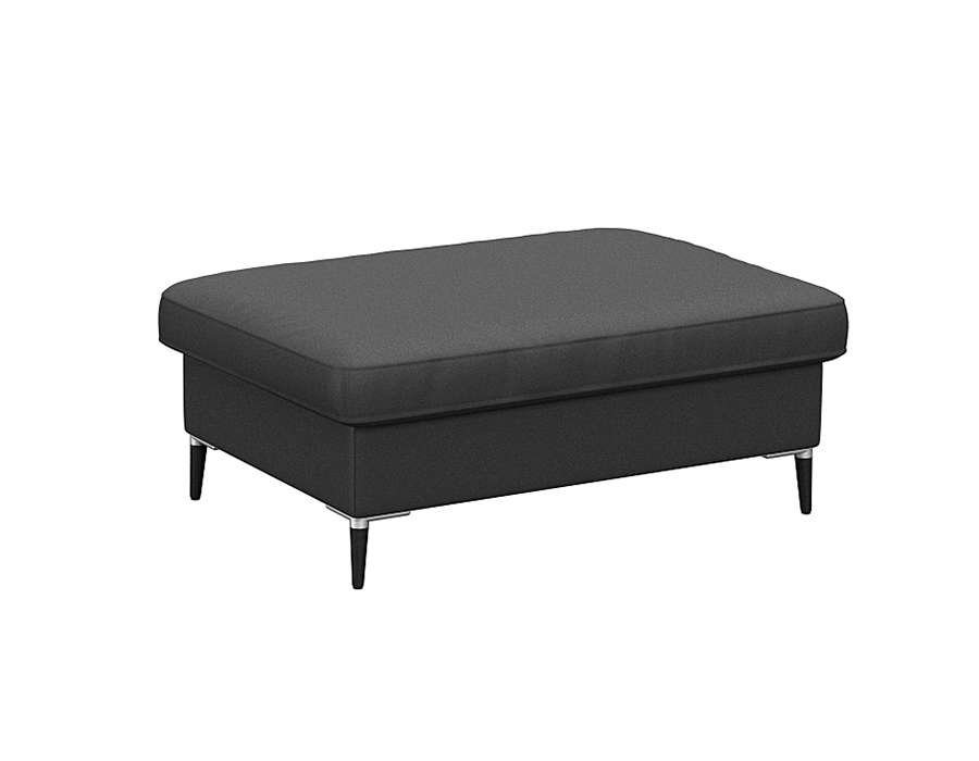 FLEXLUX Pouf Fiore, Kaltschaum, Füße Alu+schwarz von FLEXLUX