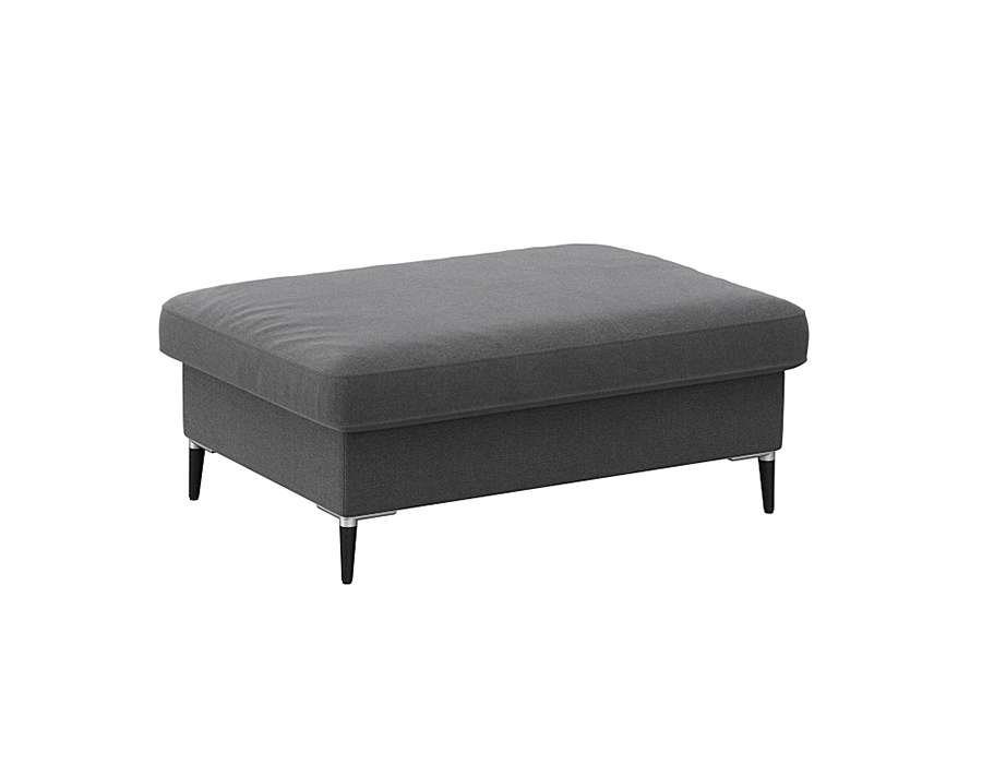 FLEXLUX Pouf Fiore, Kaltschaum, Füße Alu+schwarz von FLEXLUX